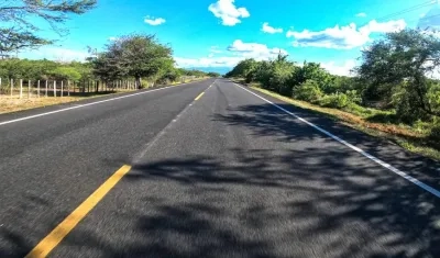 Un tramo del corredor vial.