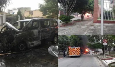 Los bomberos llegaron a atender la emergencia. 