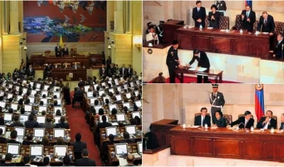 Momento de la promulgación de la Constitución en 1991, y el Congreso de la última década.