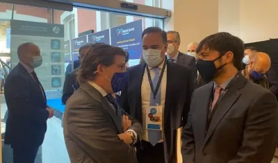 El alcalde Jaime Pumarejo en Madrid, España. 