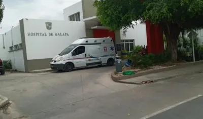 La pareja fue llevada en primera instancia al Hospital de Galapa. 