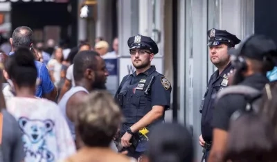 Policías en Nueva York.