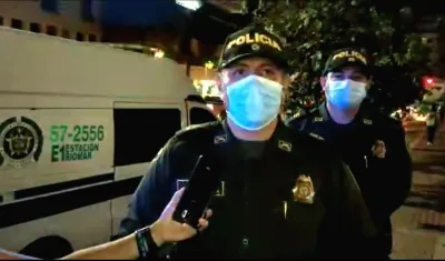 Coronel Carlos Julio Cabrera, subcomandante Policía Metropolitana de Barranquilla.