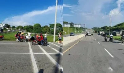 Lugar donde ocurrió el accidente. 