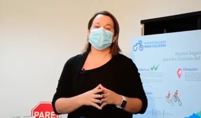 Susana Cadavid, directora del Instituto de Tránsito del Atlántico.