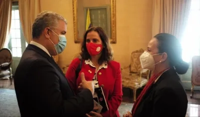 El presidente Iván Duque con la CIDH.