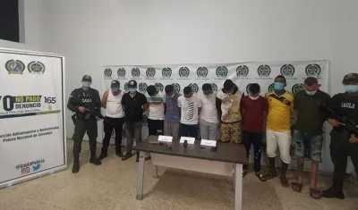 Los capturados quedaron a disposición de la Fiscalía. 