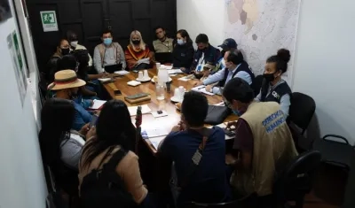 Una de los diálogos del CIDH en Colombia.