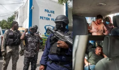 Los dos extranjeros capturados en Haití.