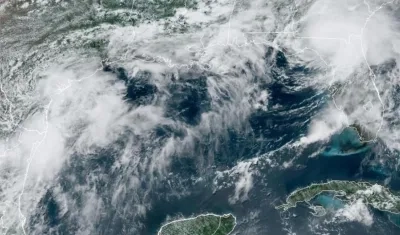 Vista satelital de Elsa el 7 de julio.