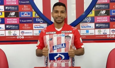 José Carlos Muñoz, jugador refuerzo de Junior. 