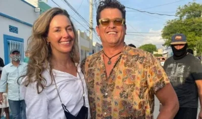 Claudia Elena Vásquez y Carlos Vives.