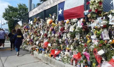 Imagen del homenaje a las víctimas.