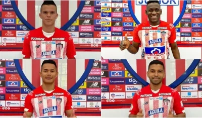 Walmer Pacheco, Cristian Martínez Borja, Juan Sebastián Herrera y José Carlos Muñoz son los refuerzos de Junior. 