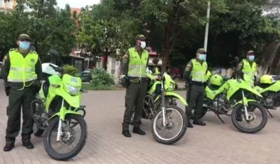 Escuadrón 'anti-hurto' en la ciudad. 