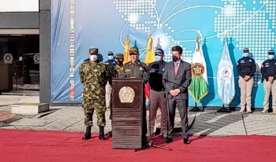 El Director Nacional de la Policía, general Jorge Luis Vargas.