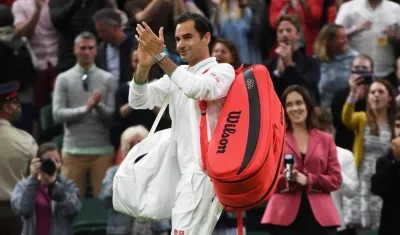 Roger Federer, tenista suizo. 