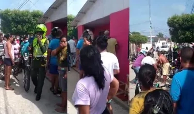 Minutos después del ataque sicarial en la vivienda de la víctima. 