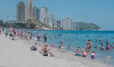 Playas de El Rodadero, en Santa Marta. 