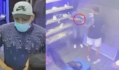 El ladrón logró darse a la huida en una motocicleta. 