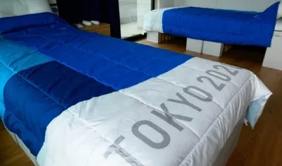 Camas instaladas en los dormitorios de la Villa Olímpica. 