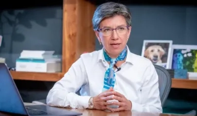 Claudia López, alcaldesa de Bogotá. 