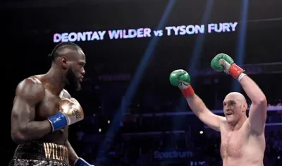Deontay Wilder y Tyson Fury. 