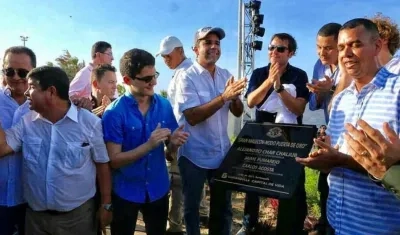 Inauguración de uno de los tramos del Malecón.