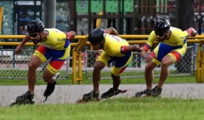 Selección Colombia de patinaje. 