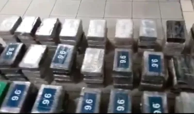 Parte de la droga incautada.