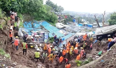 Las inundaciones son frecuentes durante la temporada del monzón en la India.