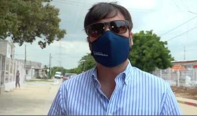 El Alcalde de Barranquilla, Jaime Pumarejo.