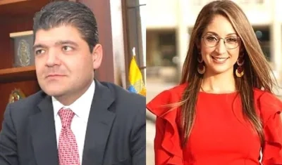 Juan Diego Gómez y Jennifer Arias, eventuales presidentes de Senado y Cámara.
