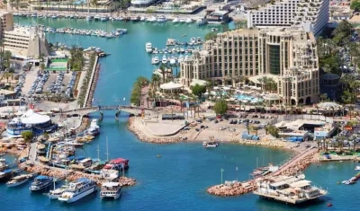 Panorámica de la ciudad costera de Eilat, en Israel, que será sede del Miss Universe 2021.