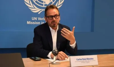 Enviado especial de ONU para Colombia, Carlos Ruiz Massieu.
