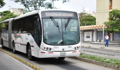 Articulado de Transmetro. 