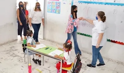 La Ministra de Educación, María Victoria Angulo.