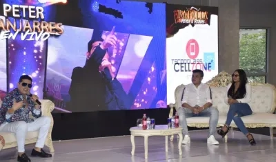 Peter Manjarrés, Oscar Gamarra y Natalia Curvelo.