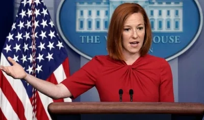 La portavoz de la Casa Blanca, Jen Psaki.