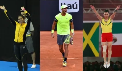 Saskia Van Erven García, Robert Farah y Ángel Hernández. 