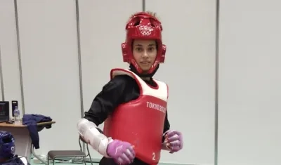 Andrea Ramírez, taekwondista colombiana. 