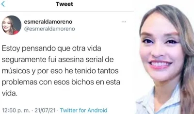 El trino y la secretaria cultura de Galapa, Esmeralda Moreno.