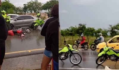 Lugar donde ocurrió el accidente. 
