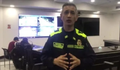 General Diego Rosero, comandante de la Policía Metropolitana.