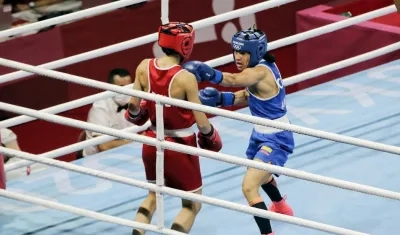 Yeni Arias, boxeadora colombiana. 