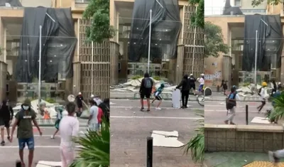 Vándalos atacaron la alcaldía de Barranquilla