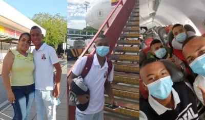 Steven Salazar en su viaje con destino a México. 