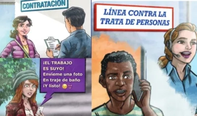 Conocer cómo reportar este delito o cómo pedir ayuda si una persona está siendo explotada es uno de los principales mensajes de este kit.