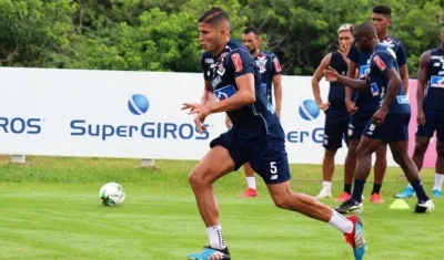 Larry Vásquez, jugador del Junior. 