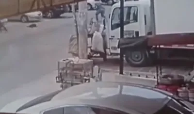 Momento de la balacera.